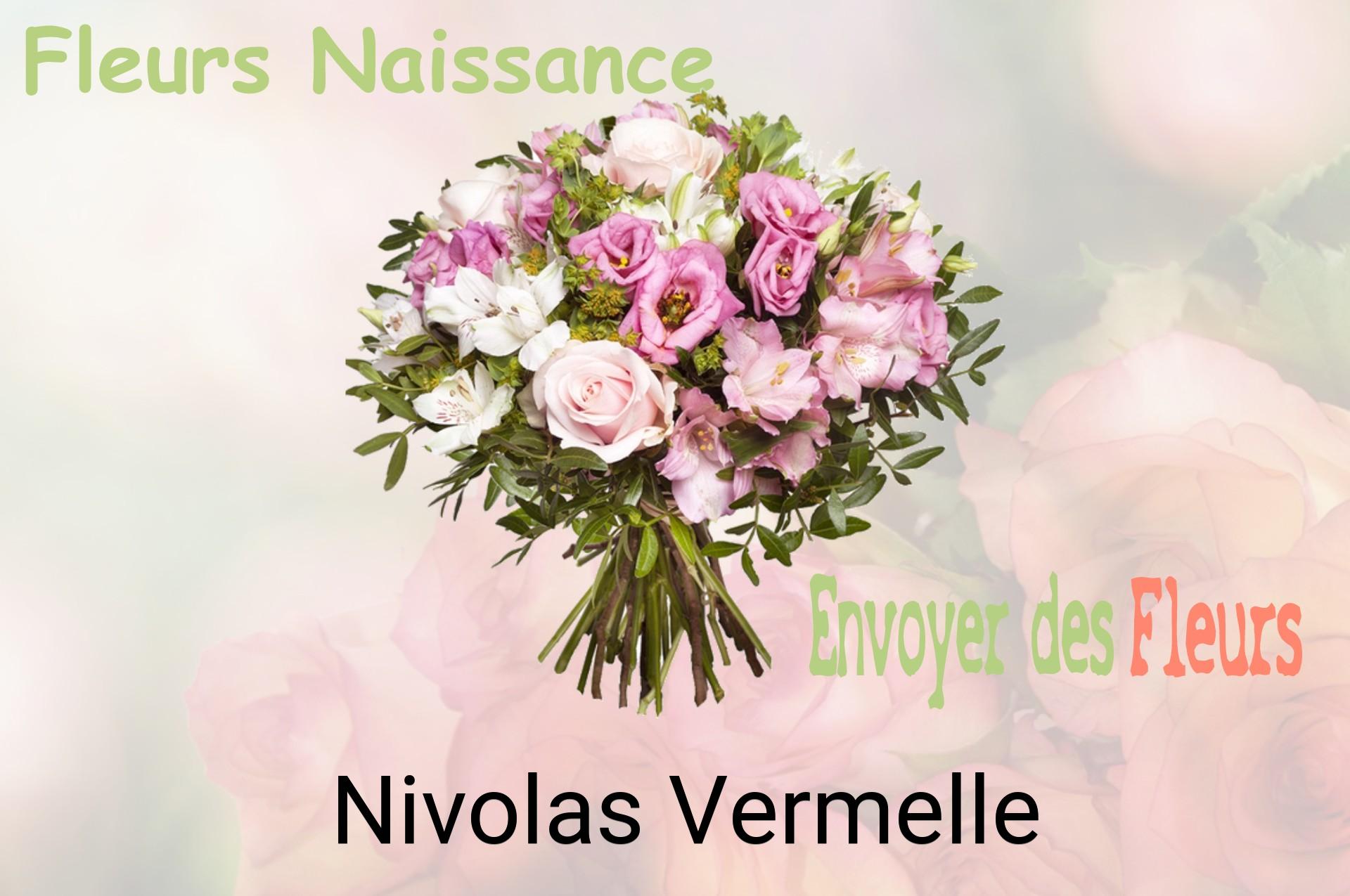 Bouquet de fleurs de naissance livré à Nivolas-Vermelle